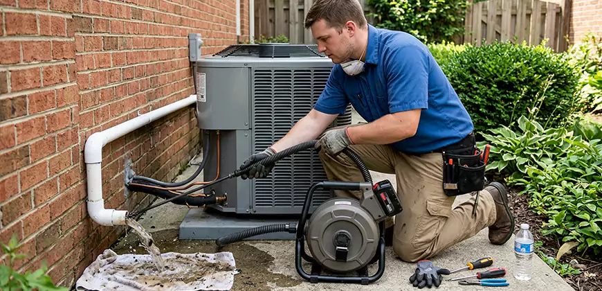 AC Unit Drain Pipe Cleaning in Olive Branch