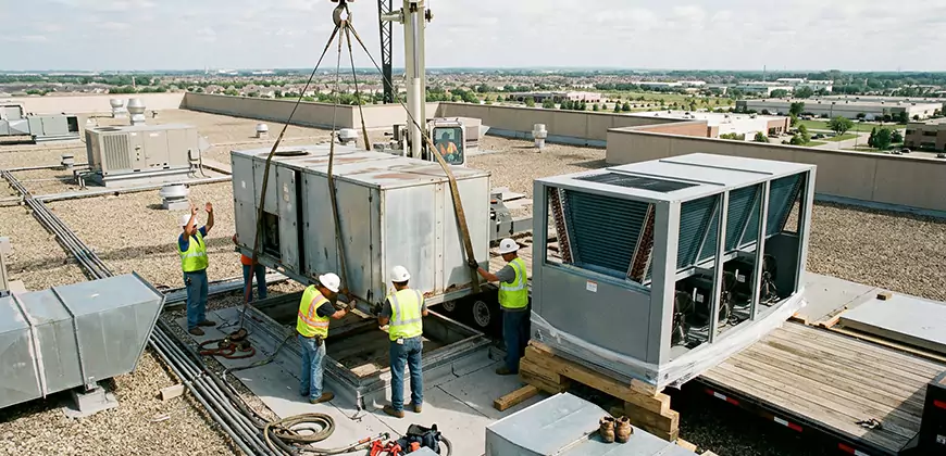 Commercial Air Handling Unit Replacement in Olive Branch